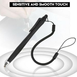 2pcs Touch Screen Stylus Pen With Spring Hose High Sensitivity Fine Tip Home Office For Phone Tablet Notes Painting #920
