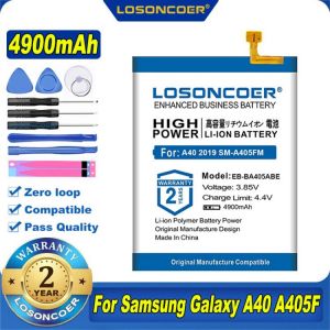 100% Original LOSONCOER 4900mAh EB-BA405ABE Battery For SAMSUNG Galaxy A40 2019 SM-A405FM/DS SM-A405FN/DS GH82-19582A