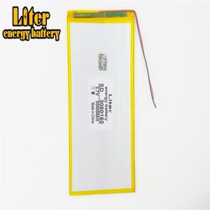 The tablet battery 3080160 polymer battery 5000 mah 3.7 V MP4 mobile power tablet battery