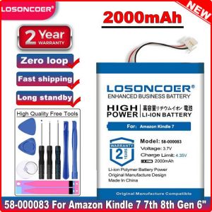 LOSONCOER 58-000083 58-000151 MC-265360-03 Battery for Amazon Kindle 7 7th 8th Gen 6" E-Reader WP63GW 499 kindle 558 SY69JL