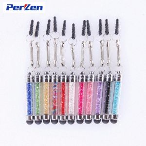 10pcs/Pack Luxury Crystal Universal Touch Screen Pen For Iphone ,Tablet PC ,Laptop Universal Stylus Pen For Android Phones