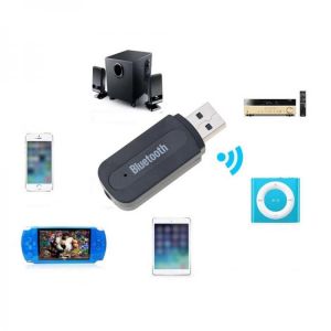 kebidu 3.5mm Stereo Audio to Speaker Sound Box USB Bluetooth Music Audio Receiver Adapter for iPhone 4/5/6 Plus