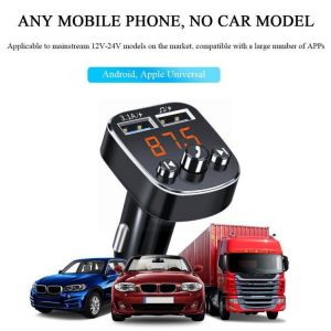 Car Bluetooth 5.0 MP3 Player Wireless Handsfree Aux Auto FM Fast Modulator Kit Car Charger Transmitter Audio 3.1A Receiver U1P8
