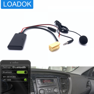 Car Bluetooth 5.0 6Pin Adapter AUX Music Module Cable For Alfa Romeo 147 156 159 Brera Mito Mic Handfree Phone Replacement Parts