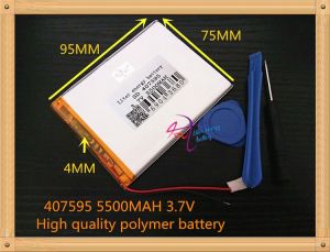 The New Battery 5500mAH Li-ion Tablet pc battery For 7,8,9 inch tablet PC ICOO 3.7V Polymer lithiumion Battery With High Quality