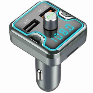 Bluetooth-compatible Wireless Car Kit Handsfree LCD FM Transmitter Dual USB Car Charger MP3 Music TF Card U Disk AUX Player