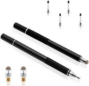 Universal 2 in 1 Fiber Stylus Pen Drawing Tablet Pens Capacitive Screen Caneta Touch Pen for Mobile Phone Smart Pen Accessories