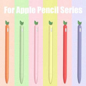 Cute Cartoon Soft Silicone Pencil Case Cover For Apple Pencil 1 2 Generation Anti-Loss Silicone Nib Cap For iPad Pencil 2 Cover