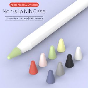 8PCS Silicone Nib Cover Non-slip Replacement Stylus Pen Tip Case Point Cover Protective Caps For Apple Pencil 1st/2nd Generation