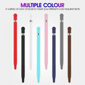 Suit For Apple Pencil Pen Sleeve Apple Generation Business Pen Cap Case iPad Touch Screen Protect Silicone Pen Sleeve 8 Color