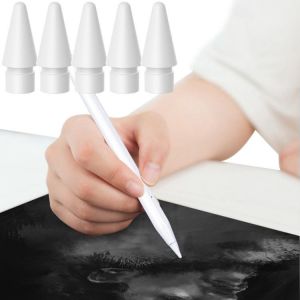 5x Plastic Replacement Tip Case For Apple Pencil 1 2 Touchscreen Stylus Pen Case Nib Protective Cover Skin For Apple Pencil
