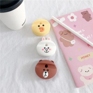 lovely cartoon bear rabbit Silicone Pencil base For Apple Pencil 1 st 2 nd Generation Touch Pen Stylus base capacitive pen case
