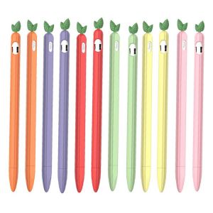 Cute Fruit Silicone Protective Pencil Case Cap Holder for Apple Pencil 1/2 Anti-scratch Non-slip Anti-fall Tablet Touch Pen