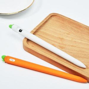 Cute Carrot Case Pen Stylus Cartoon Protective Sleeve Cover Creative DIY Soft Pen Stylus Sleeve for Apple Pencil 1 2