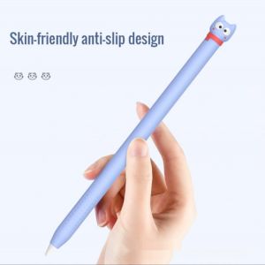 Pencil Case for Apple Pencil 1 2 Silicone Cat Cartoon Kawaii Shockproof Soft Protective Cover for 2/1 Touch Pen Stylus