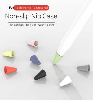 For Apple Pencil 1 2 8pcs Pencil Cover Protective Case Silicon Pen Cap Pencil Nib Cover Protect Screen Laptop Accessories