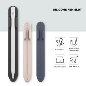 For iPad 10 For Apple Pencil 1/2 Touch Pen Stylus Protective Sleeve Anti-Lost Pen Case Capacitor Pen Silicone Holder Magnetic