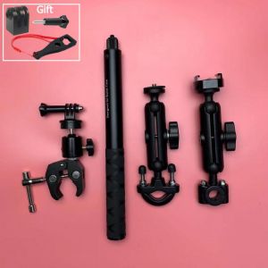 Motorcycle Camera Holder Handlebar Mount Bracket for GoPro DJI & Insta360 One R Invisible Selfie Stick Bike Clamp For ONE X2