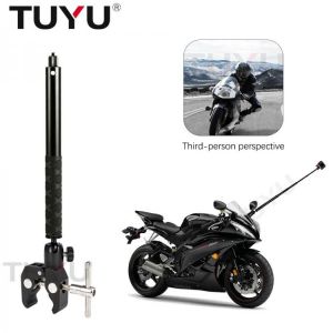 TUYU Motorcycle 3rd Person View Invisible Selfie Stick for GoPro Hero 9 Max Insta360 go 2 One X2 OneR Camera Mount Accessories