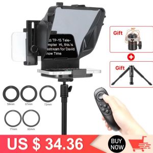 Ulanzi Smartphone and DSLR Recording Mini Teleprompter Portable Inscriber Mobile Teleprompter Artifact Video With Remote Control