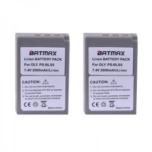 2Pc 2000mAh PS-BLS5 BLS-5 BLS5 BLS-50 BLS50 Battery for Olympus PEN E-PL2,E-PL5,E-PL6,E-PL7,E-PM2, OM-D E-M10, E-M10 II, Stylus1