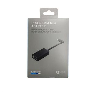GoPro Pro 3.5mm Mic Adapter for HERO 9 HERO 8  HERO 7 HERO5 Black/HERO5 Session/ HERO6 BLACK AAMIC-001