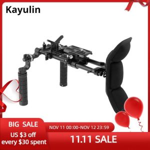 Kayulin Chest Stabilizer Shoulder Support System Double Hand Grip 360° Adjustable With Lens Support For DSLR Cameras DV cameras