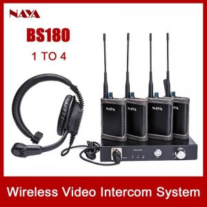NAYA BS180 Wireless Video Intercom System Support BMD Switcher Live Full Duplex Talking System Base Station Headset Tally Light