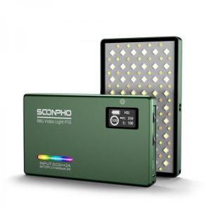 Sonopho P10 Led Lights RGB Lamp Photographic Lighting for Photo Studio Light for Youtube Video Streaming 4000 mah 2500K ~ 8500K