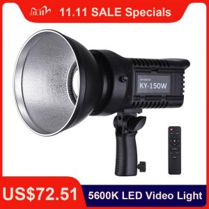 Andoer LED Video Light Studio Portrait Lamp 150W Daylight 5600K CRI93+ TCLI95+ 16000LM USB Port with Remote Control AC Adapter