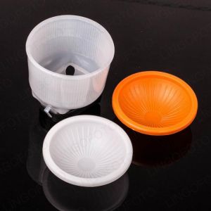 Universal Cloud / Clear Lambency Flash Reflection Diffuser Reflector with White + Orange Dome Cover