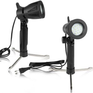 2Pcs LED Continuous Light Lamp Mini Table Photography Portable Cold Warm Lighting 3800 5500K For Photographic Photo Video Studio
