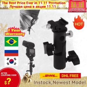 Photography Accessories Flash Light Bracket Stand Speedlite Holder Adapter 1/4" 3/8" Mount Hot Shoe Photography Flash Tr