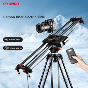 YELANGU Professional Camera Slider Motozied Video Carbon Fiber Track Rail with Mute Motor Time Lapse Wireless Control Remote