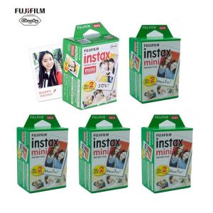 Fujifilm 10-100 Sheets Fuji Fujifilm Instax Mini White Edge Films For Instant Camera Mini 8 9 11 7s Photo Paper 11 9 3 Inch