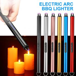 USB Windproof Flameless Electric Arc BBQ Igniter Plasma Ignition Kitchen Lighter For Candle Gas Stove