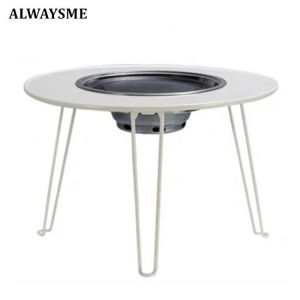 ALWAYSME Charcoal Carbon Grills With Table