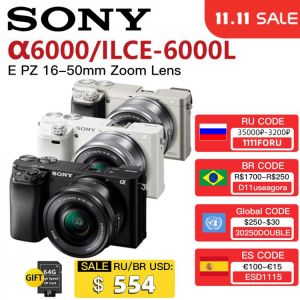Sony Alpha a6000 α6000 E-mount camera with APS-C Sensor Mirrorless Digital with 16-50mm  Interchangeable Lens ILCE-6000L