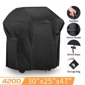 Waterproof Anti Dust Outdoor BBQ Grill Cover Garden Patio Barbecue Oxford Cloth Heavy Duty BBQ Grill Cover For 30 inch BBQ Grill