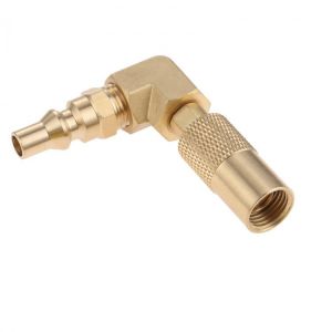 1pc Low Pressure 1/4'' RV Quick Connect w/Elbow Adapter Fitting 90 Degree for Blackstone 17&22 inch Propane Gas Tabl