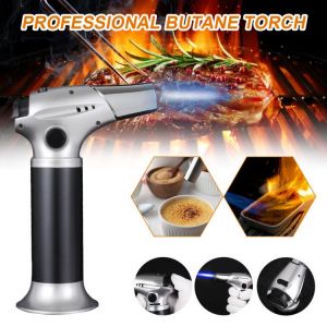 Butane Torch Kitchen Cooking Torch Easy Operation Flame Lighter for Picnic BBQ Camping Kitchen Gas Burner