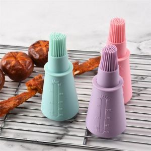 Barbecue Tools Silicone Kitchen Gadgets Portable Temperature Resistant BBQ Basting Brushes Oil Bottle Brush Baking Accessories