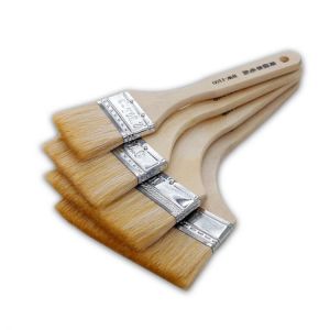 1pcs Quality Heat Resisting Barbecue Brush Oil Cream BBQ wool Brush Camping Baking Bakeware Pastry Cooking Tools Wooden Handle
