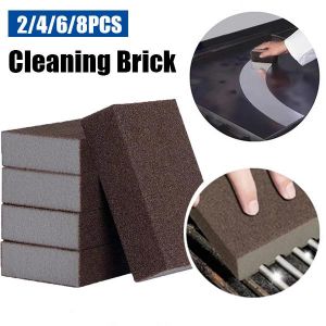 2/4/6/8PCS Grill Cleaning Brick Block Barbecue Cleaning Stone BBQ Racks Stains Grease Cleaner Block Kitchen Rust Removal Tools