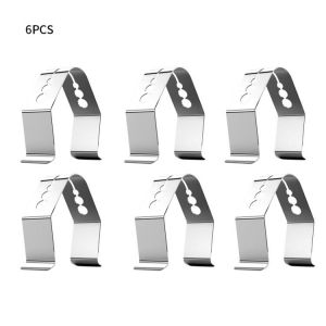6PCS Stainless Steel Grill Clip Meat Thermometer Probe Clip Holder BBQ Smoke Thermometer Smoker Oven Kitchen Accessories