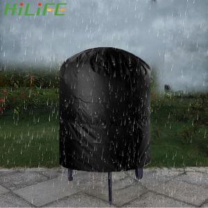 HILIFE 77x58cm/80x66x100cm Camping Outdoor Barbecue Cover Rain Protective Waterproof Round BBQ Grill Cover Anti Dust Grill Cover