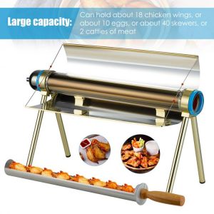 Solar Camping Grill Camping Cooking Utensils And Survival Equipment Multi-functional Solar Oven Outdoor Barbecue Tools