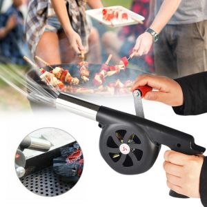 Protable Barbecue Blower Air Manual Blower BBQ Fan Outdoor Camping BBQ Tools Charcoal Grill  Kitchen Accessories Barbecue Tools