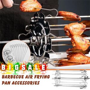 2021 New Barbecue Air Fryer Lamb Skewers Barbecue Electric Oven Accessories Stainless Barbecue Rack Baking Tray Home Park Use