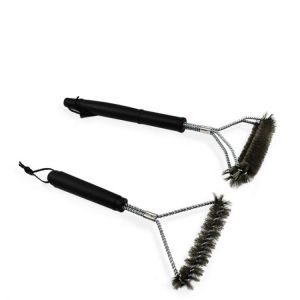 Kitchen Accessories BBQ Grill Barbecue Kit Cleaning Brush Stainless Steel Cooking Tools Wire Bristles Triangle Cleaning Brushes